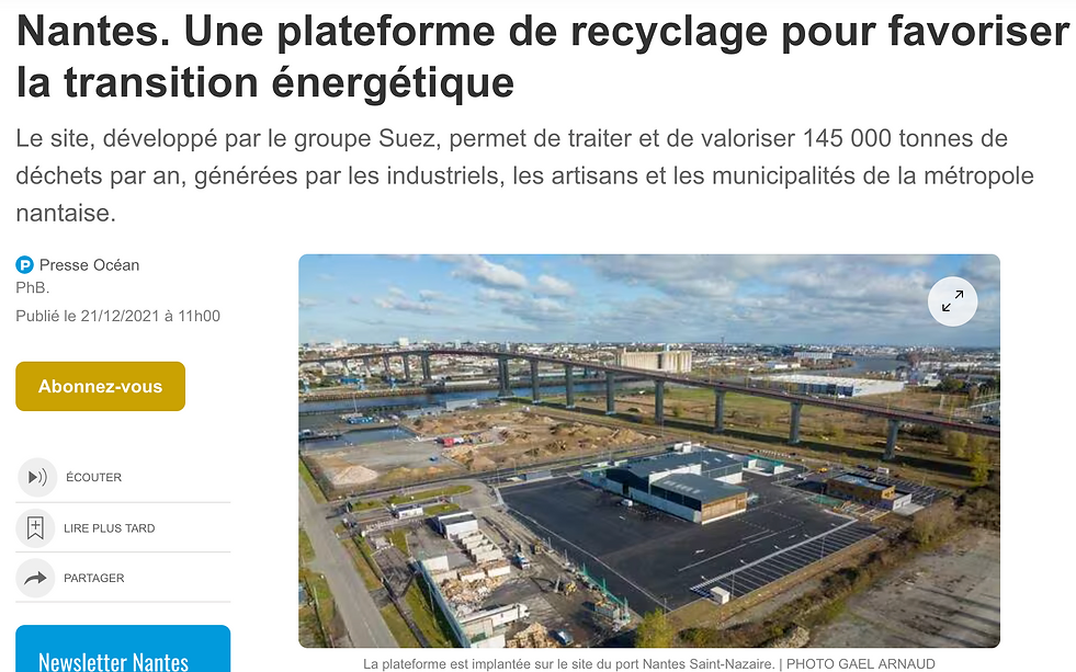 Alternative à l'écocentre : la plateforme de recyclage de Cheviré